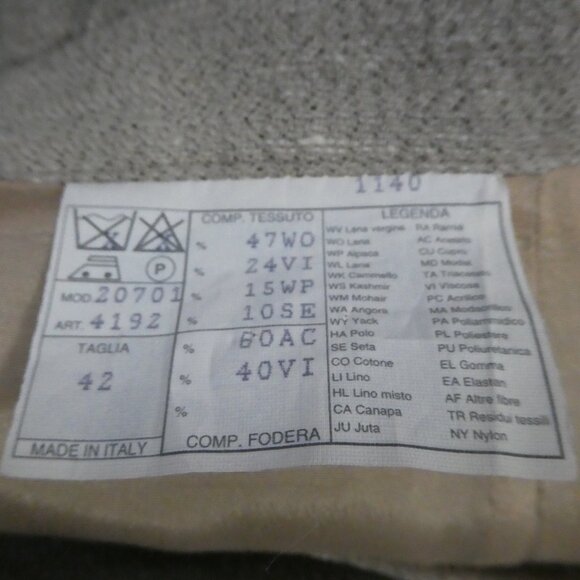 Lined Beige Pencil Skirt | Size 42 | Made In Italy - Picture 15 of 15